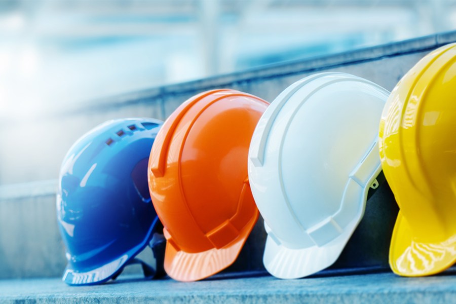 hard hats stock image