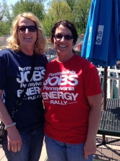 Williams employees Maureen and Tammy attended the MSC rally.