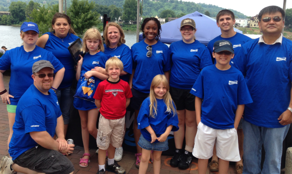 Sunday’s teams braved storm clouds to work the Williams table. 