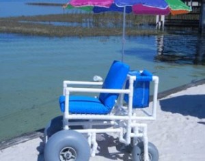 PVC Beach Wheelchair