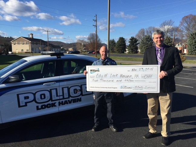 Lock Haven check presentation photo
