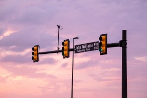 street sign for John Williams way