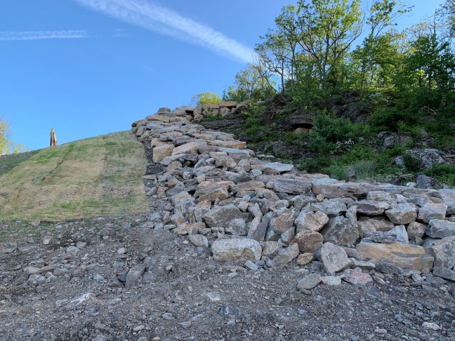 Woodrat habitat on the pipeline right of way. 