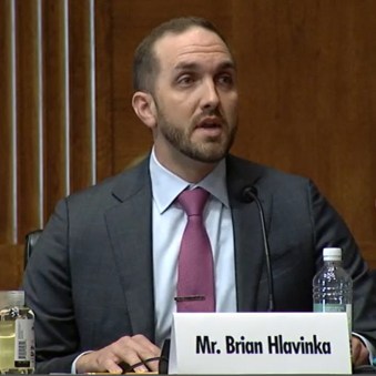 Brian Hlavinka, vice president of Williams New Energy Ventures, testified in a U.S. Senate hearing