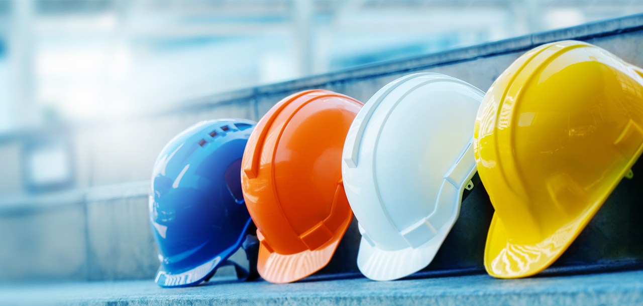 hard hats stock image
